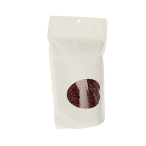 Переработайте мешочек с замком на молнии из биоразлагаемой крафт-бумаги, сушеный мешок для упаковки пищевых продуктов