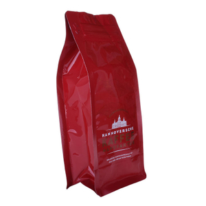 Вторичный пластиковый пакет для кофе с карманом на молнии