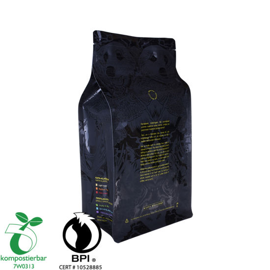 OEM-поставщик пакетов для кофе из алюминиевой фольги с нижним блоком в Китае