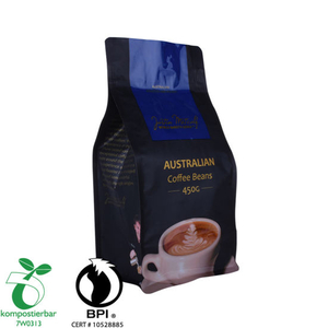 OEM-мешок для кофе с квадратным дном, биоразлагаемый оптом из Китая