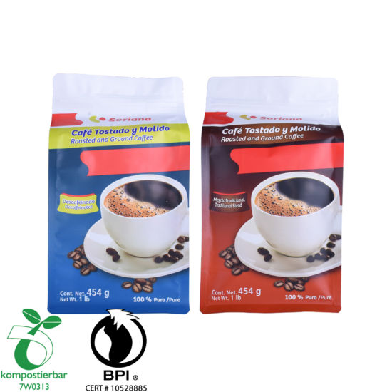 Эко-пакет для кофе с плоским дном оптом в Китае
