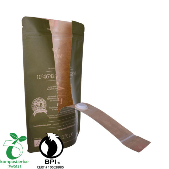 Повторно закрывающийся Ziplock Standup Coffee Paper Bag Zip Factory в Китае