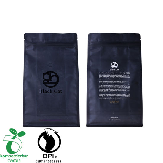 Food Ziplock Block Bottom Coffee Powder Packaging Bag Factory в Китае