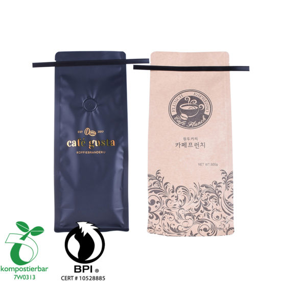 Пластиковый Zip Lock Yco White Kraft Coffee Bag Производитель в Китае
