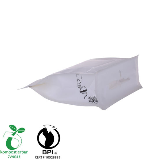 Перерабатываемый плоский пластиковый пакет с блочным дном оптом в Китае