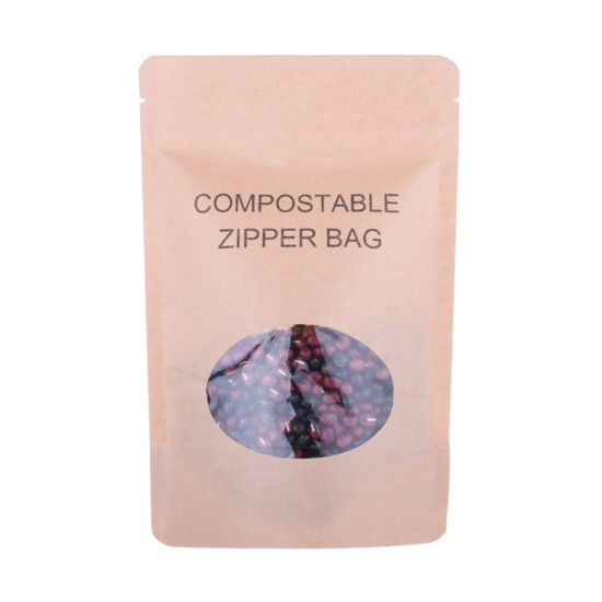100% компостируемый биоразлагаемый пакет из крафт-бумаги для сушеных водорослей